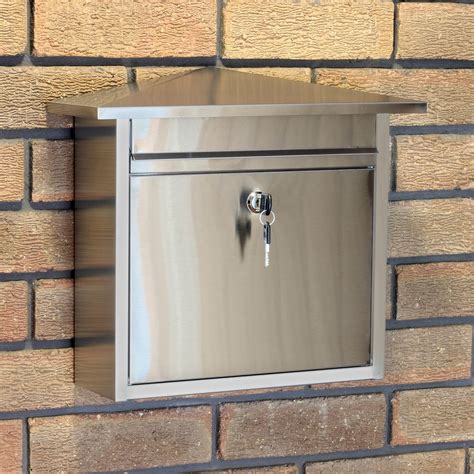 stainless steel post boxes|stainless steel wall mounted letterbox.